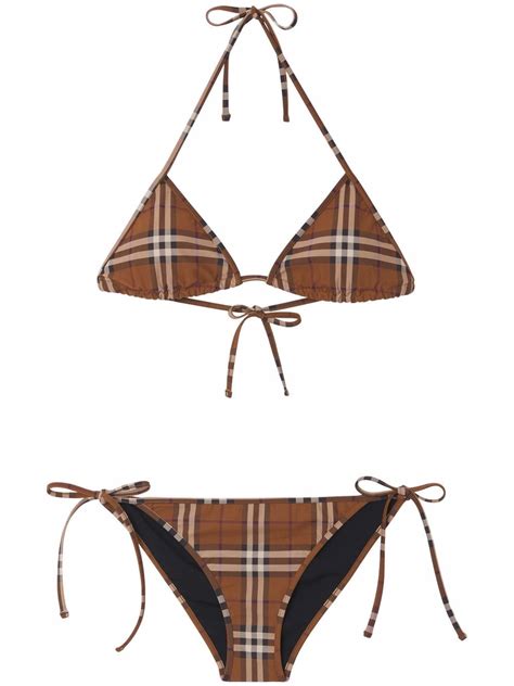 two-piece women burberry swimsuit|Burberry cobb bikini.